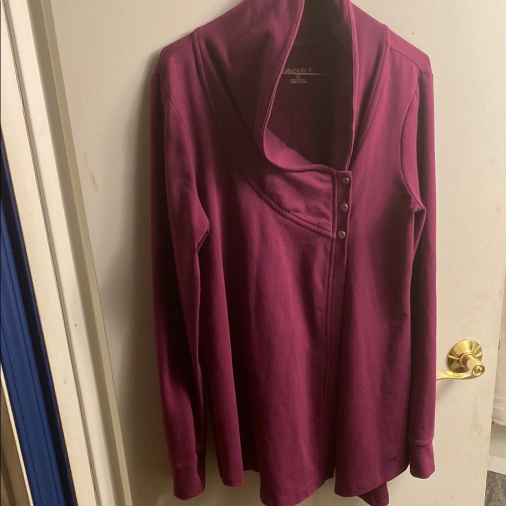 Purple Button-Up Sweater